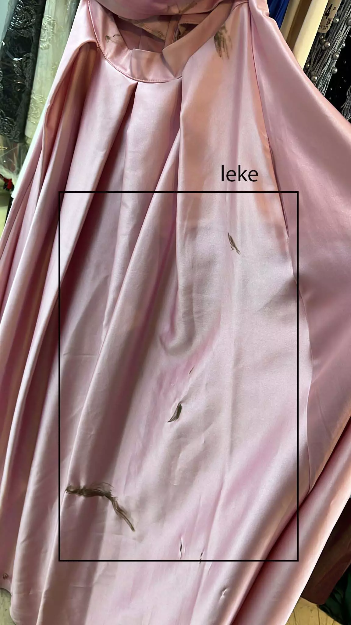 Pink satin sleeveless long dress