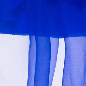 Blue tulle one arm mini dress