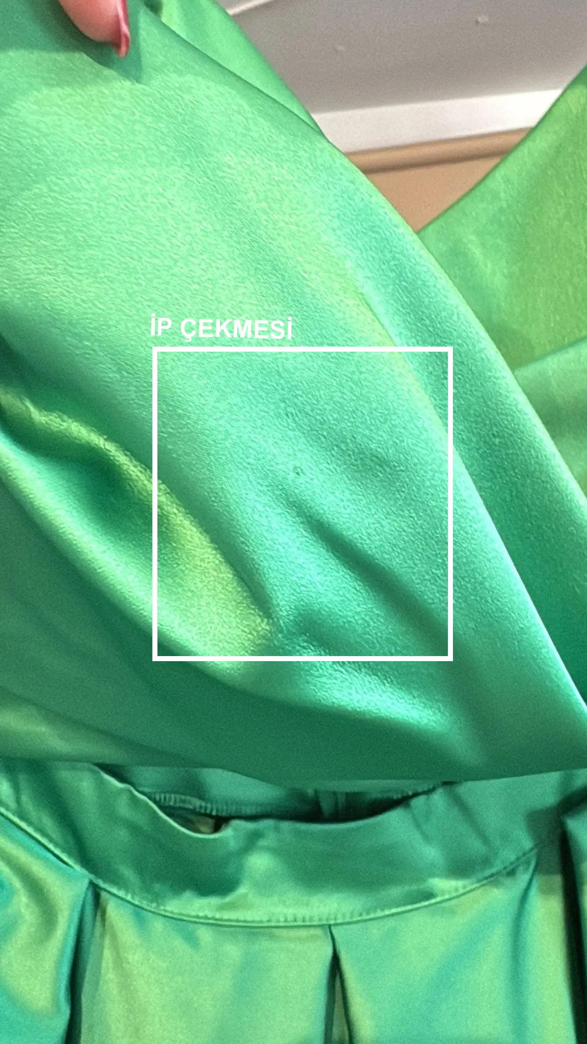 Green satin sleeveless long dress