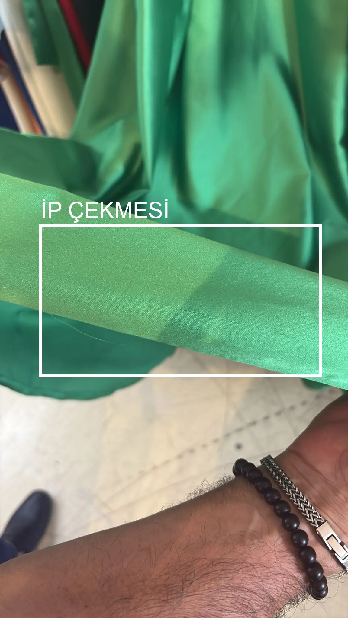 Green satin sleeveless long dress