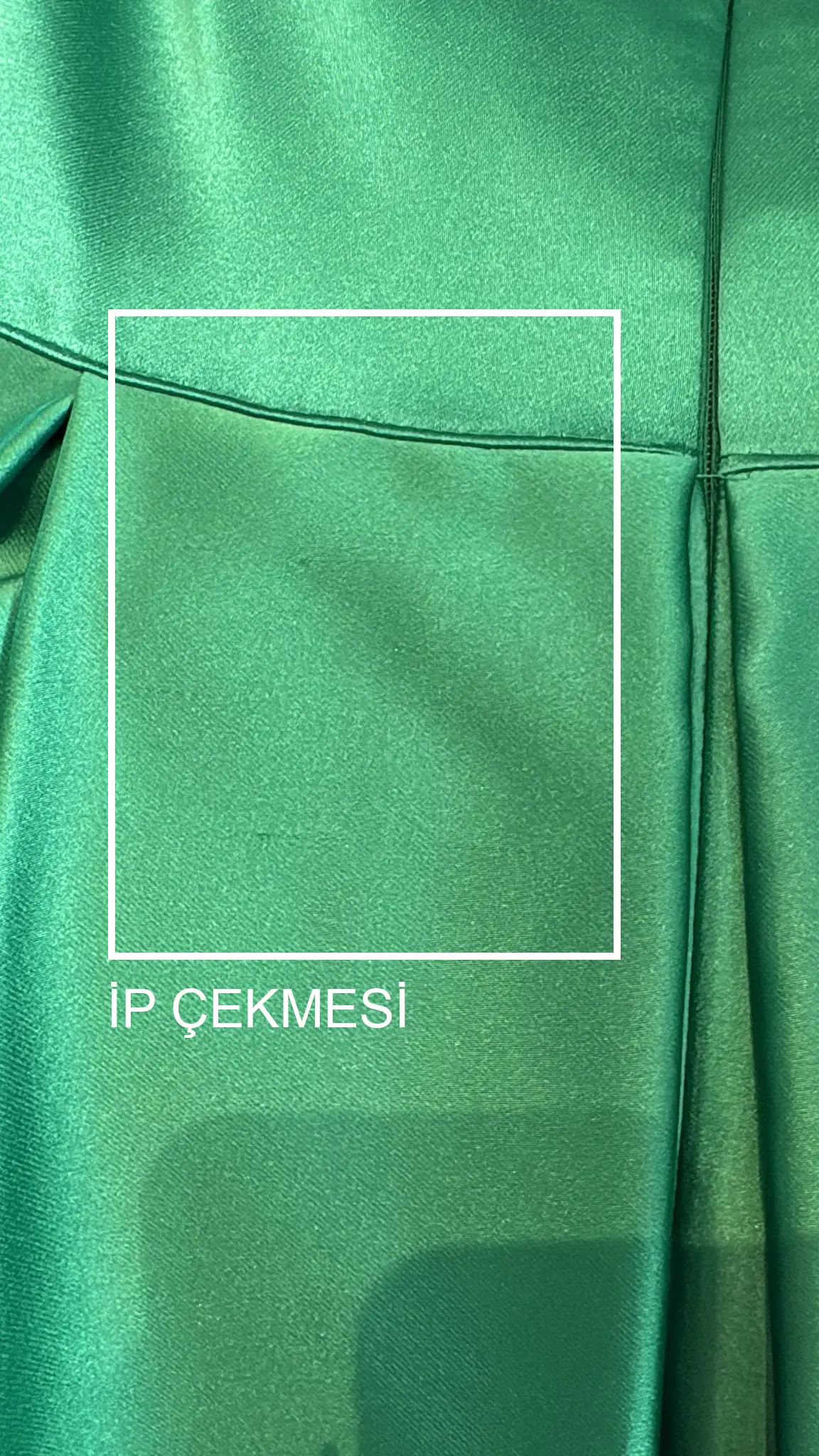 Green satin sleeveless long dress