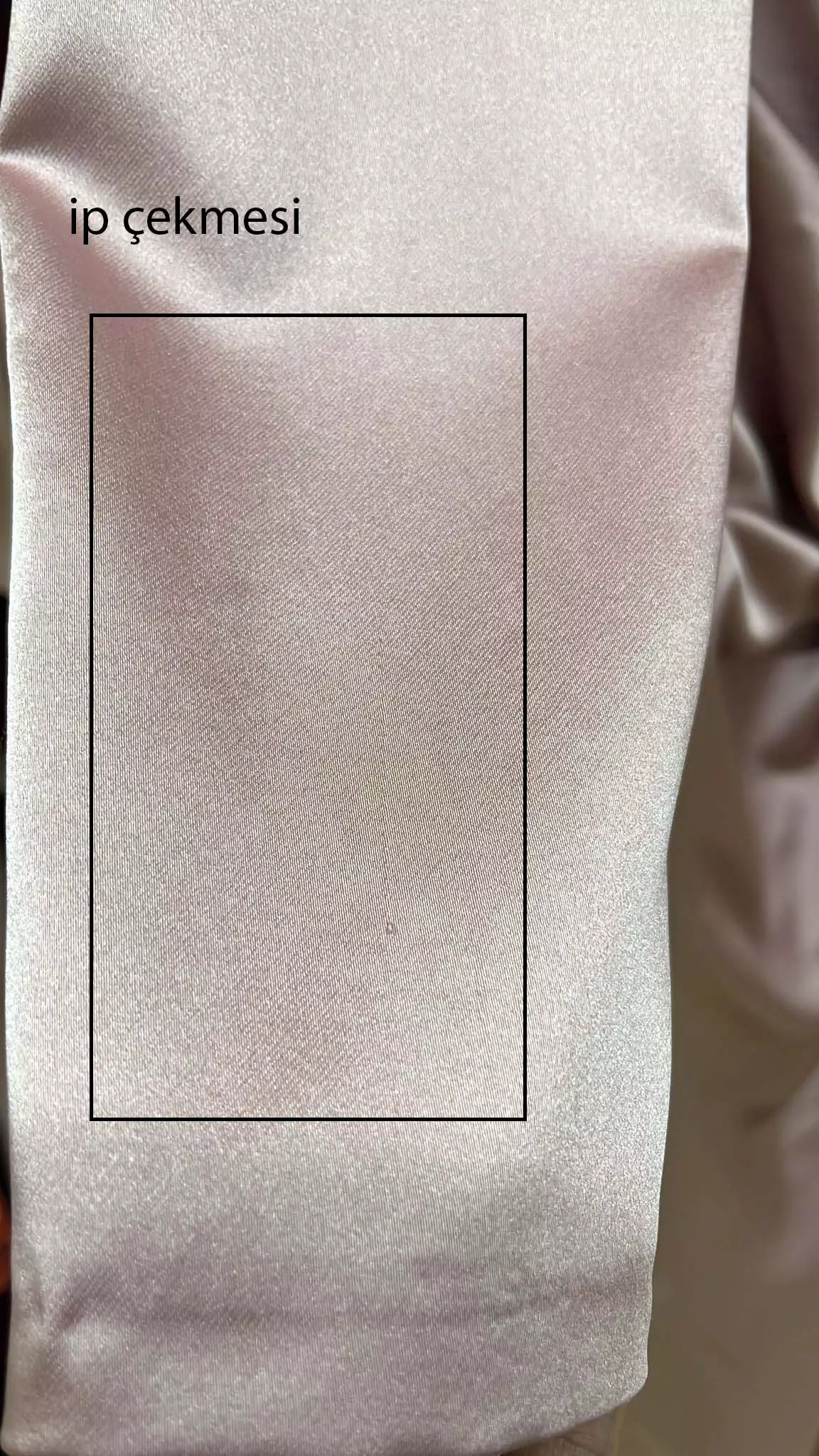 Blush satin long sleeve long dress