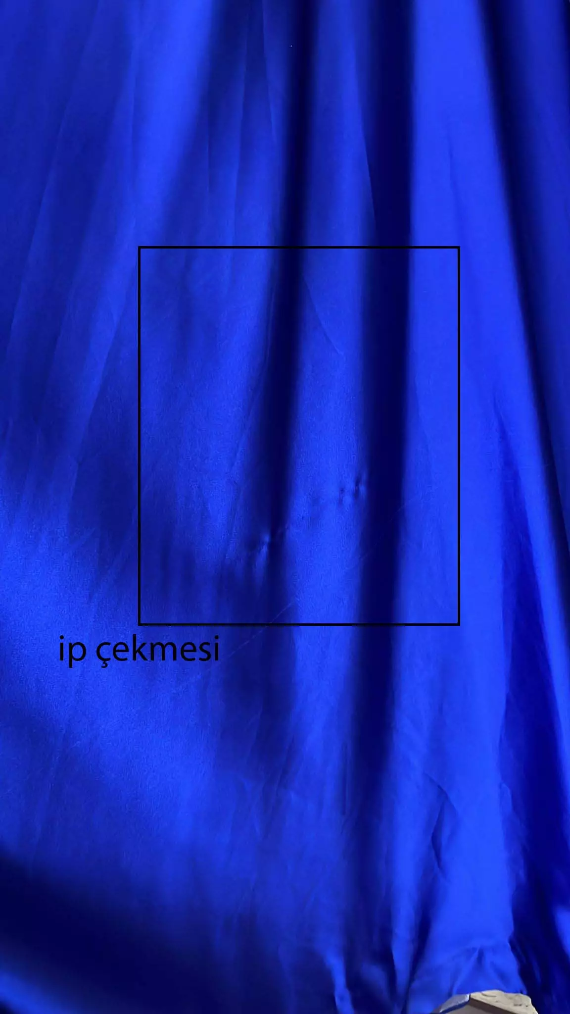 Blue satin sleeveless maxi dress