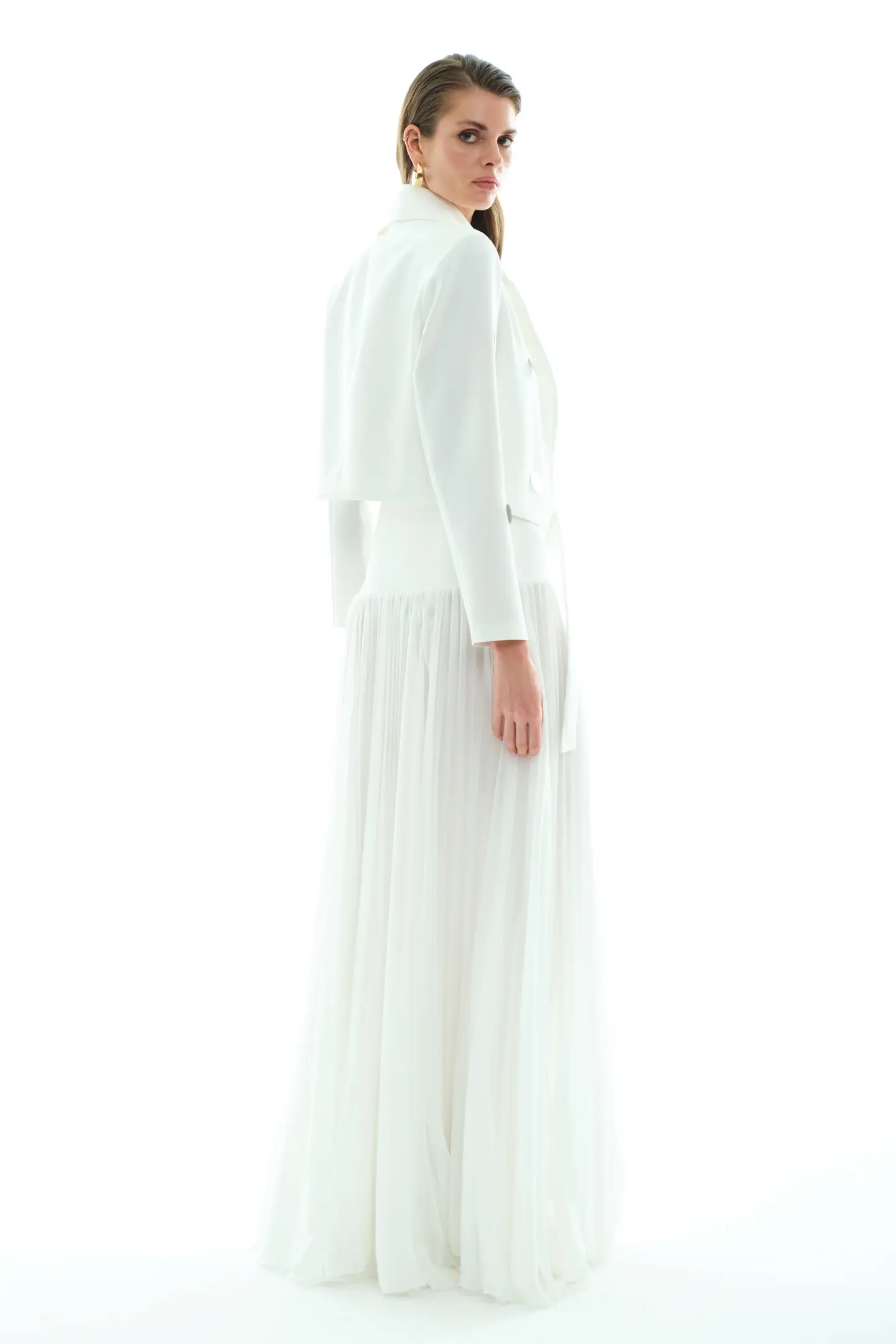 White Sifon Long Skirt