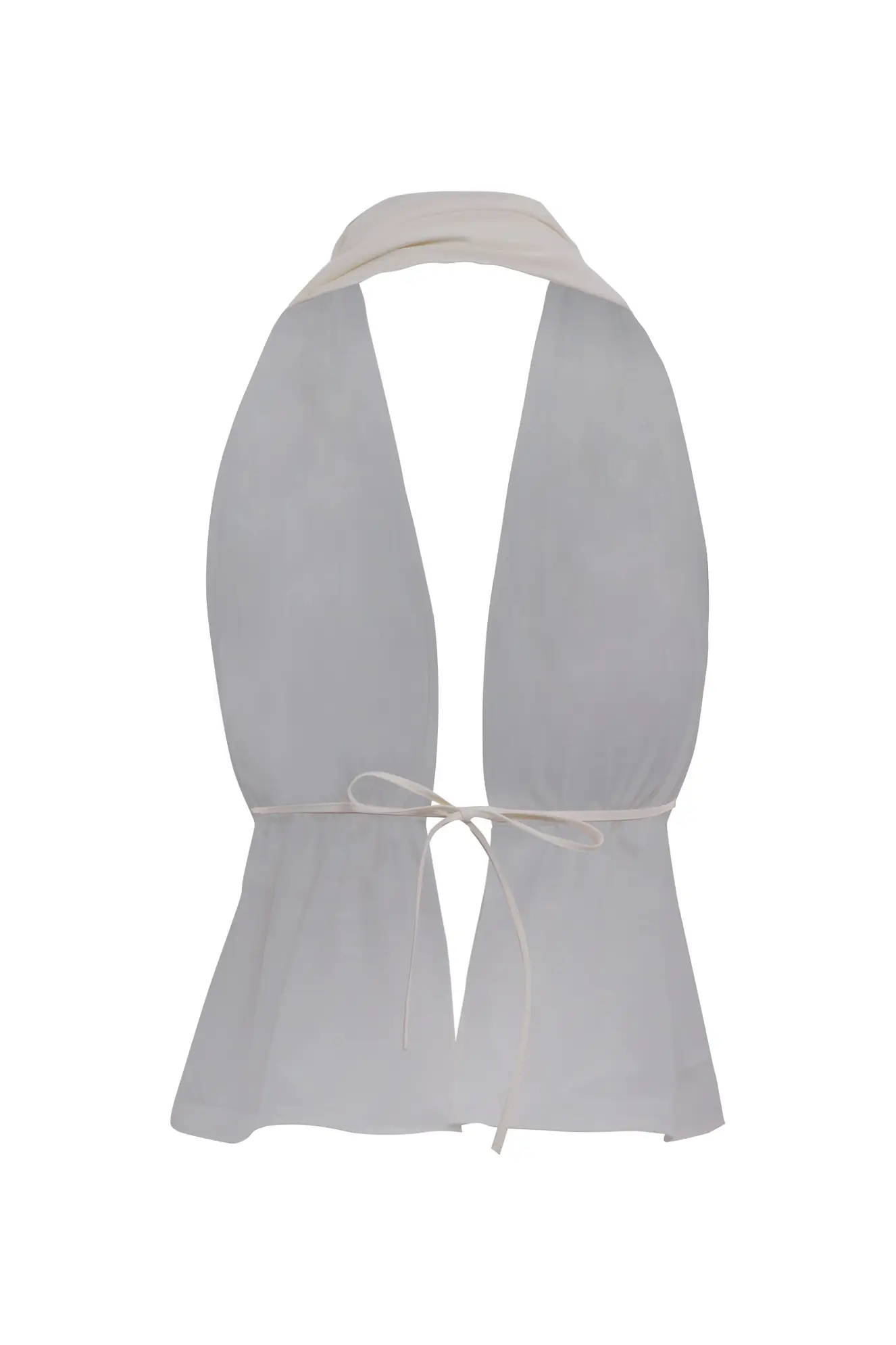 White Wowen Sleeveless Mini Büstiyer
