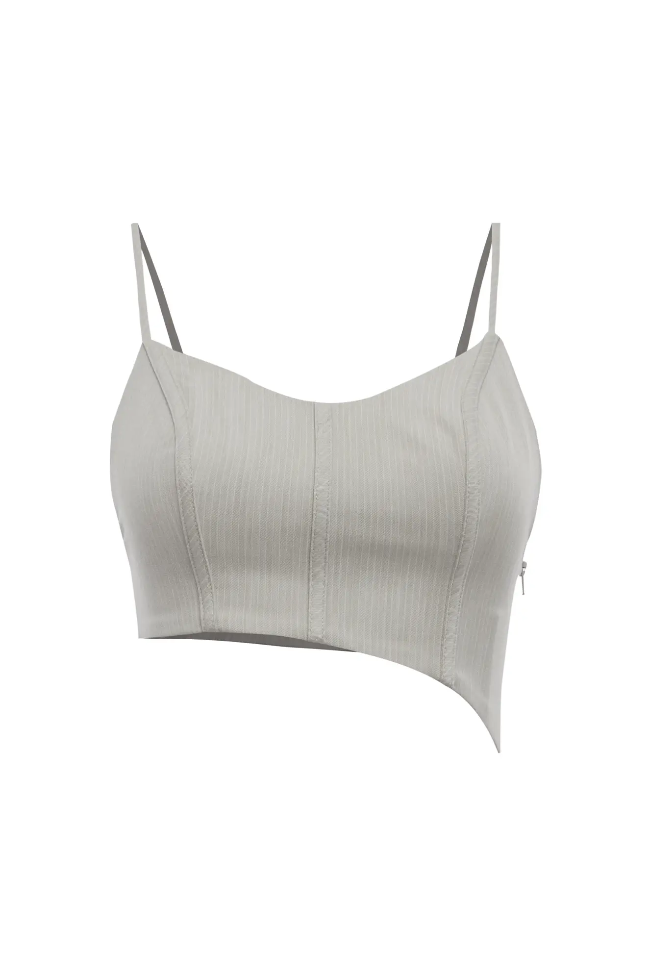 Beige Wowen Mini Crop Top