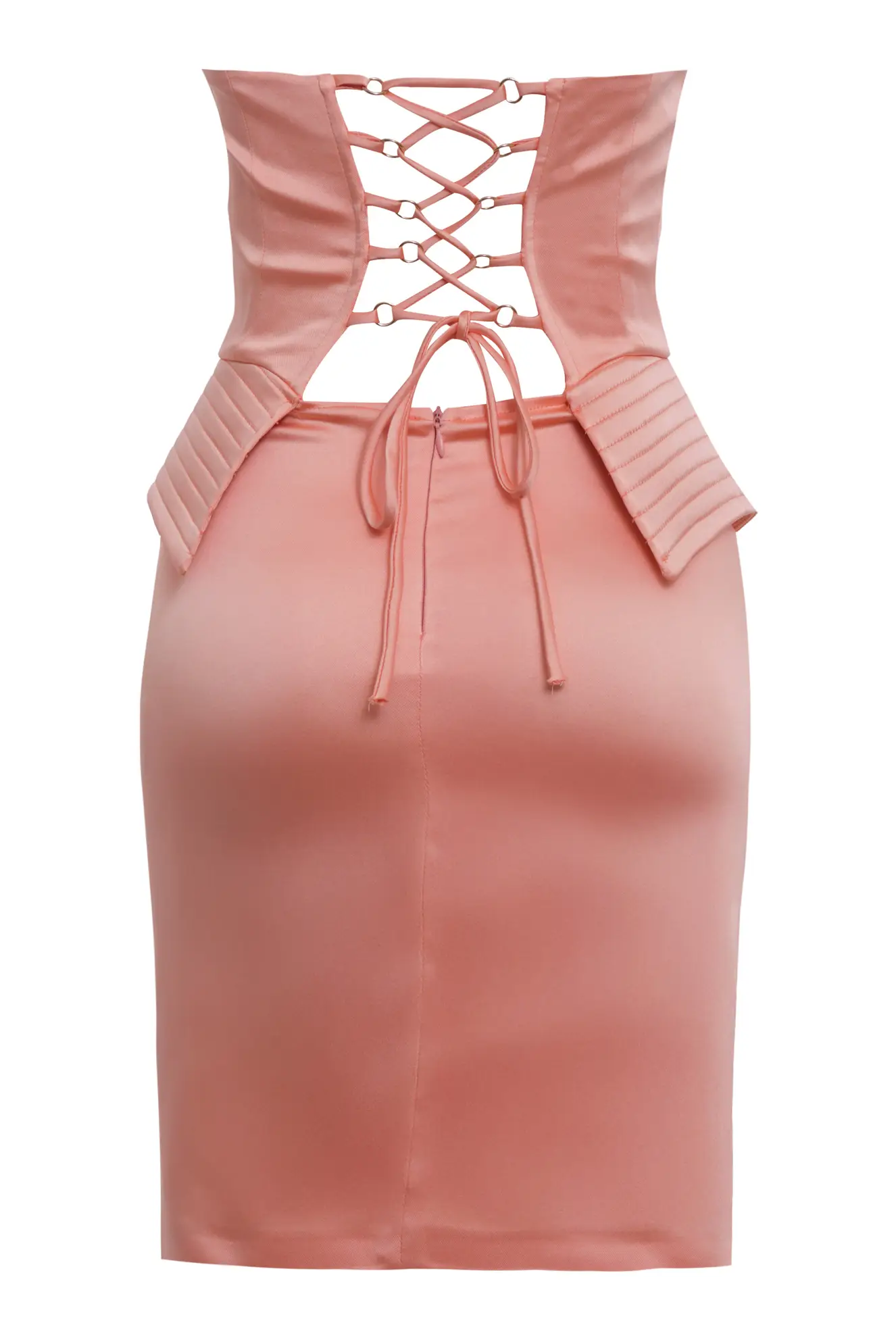 Printed Satin Sleeveless Mini Dress