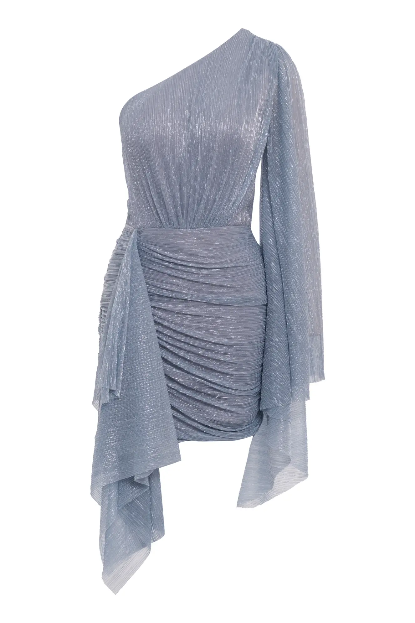 Blue Moonlight One Arm Mini Dress