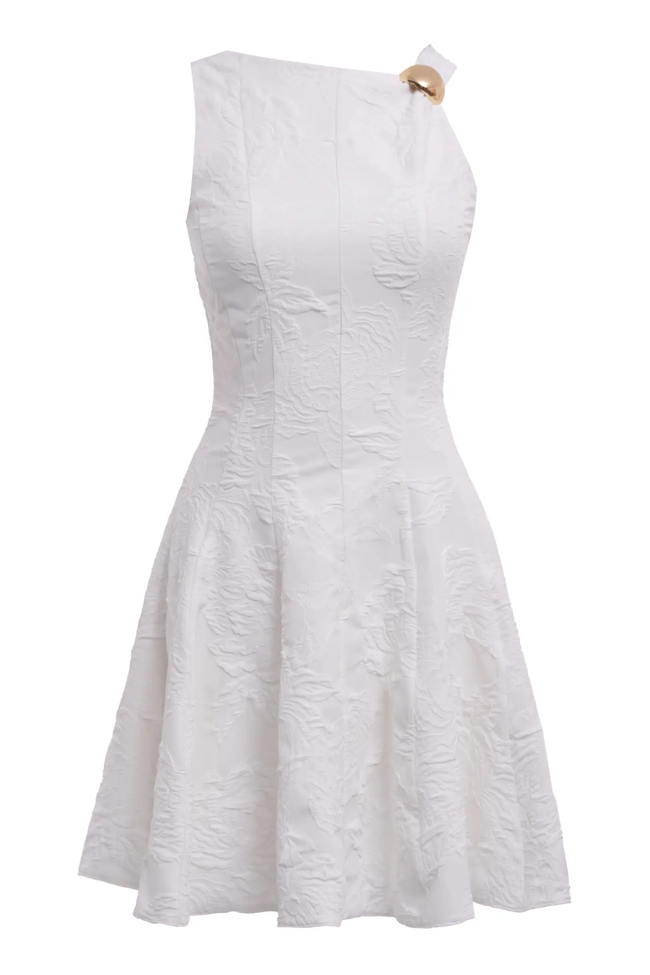 White Jakar Sleeveless Mini Dress