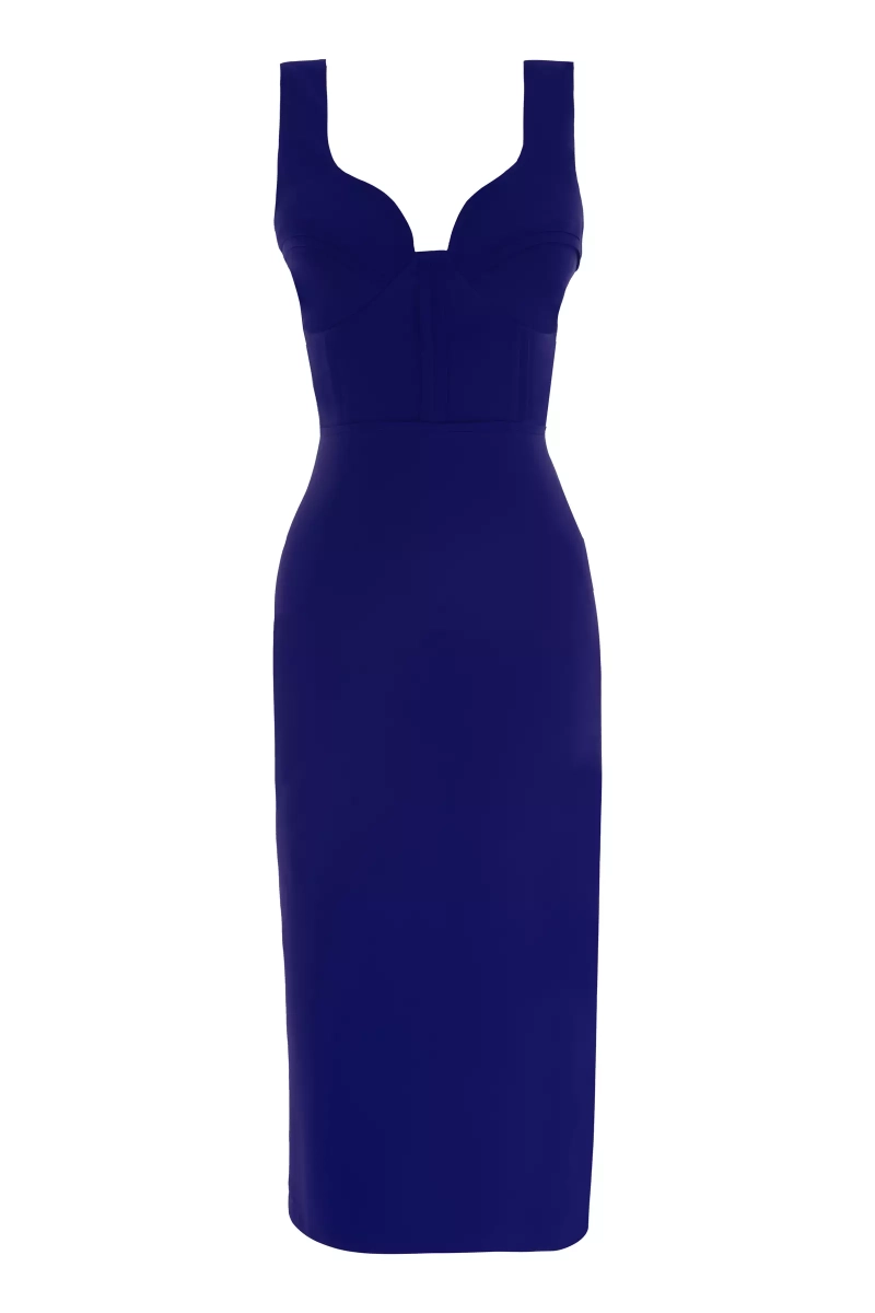 Black Crepe Sleeveless Maxi Dress | Sleeveless Dresses | KeiKei
